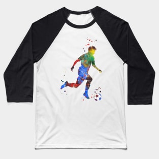 Male Soccer Player Baseball T-Shirt